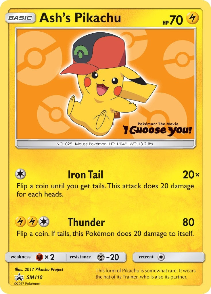 Image for Ash's Pikachu - SM110 (SM110) (SM Promos) - Pokemon