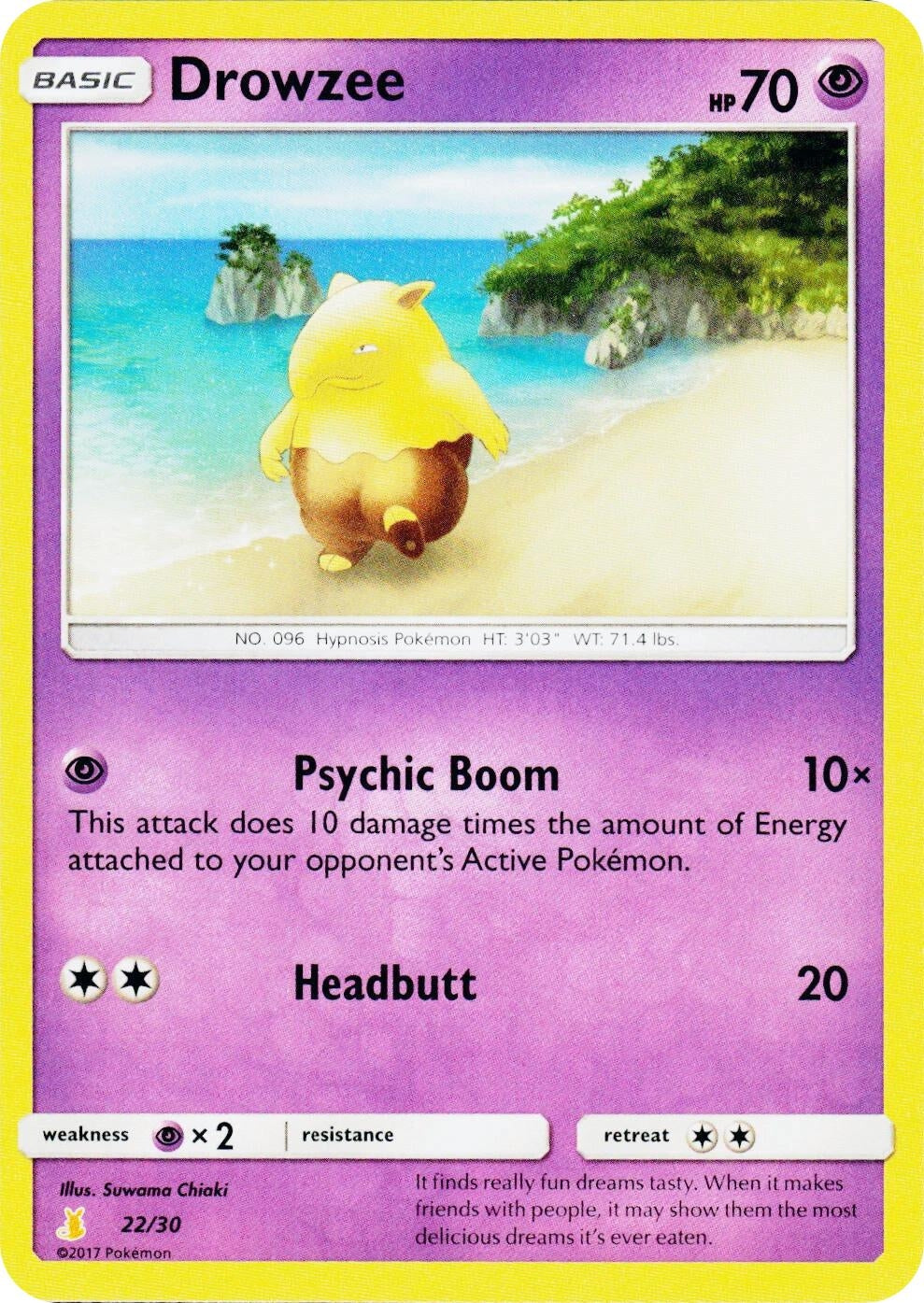 Image for Drowzee (22/30) (SM Trainer Kit: Lycanroc & Alolan Raichu) - Pokemon