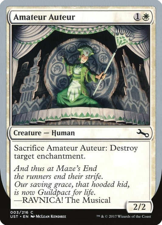 Image for Amateur Auteur (A) (3) (Unstable) - Magic: The Gathering