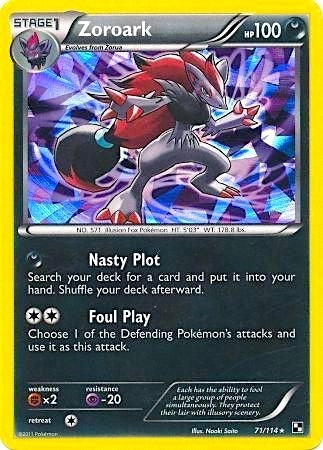 Image for Zoroark - 71/114 (Cracked Ice Holo) (071/114) (Blister Exclusives) - Pokemon