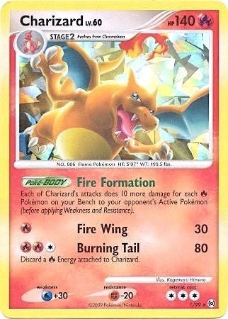 Image for Charizard - 1/99 (Cracked Ice Holo) (001/099) (Miscellaneous Cards & Products) - Pokemon
