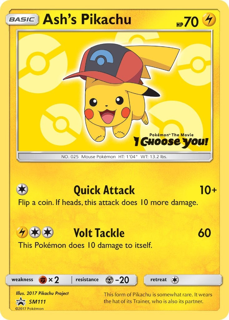 Image for Ash's Pikachu - SM111 (SM111) (SM Promos) - Pokemon