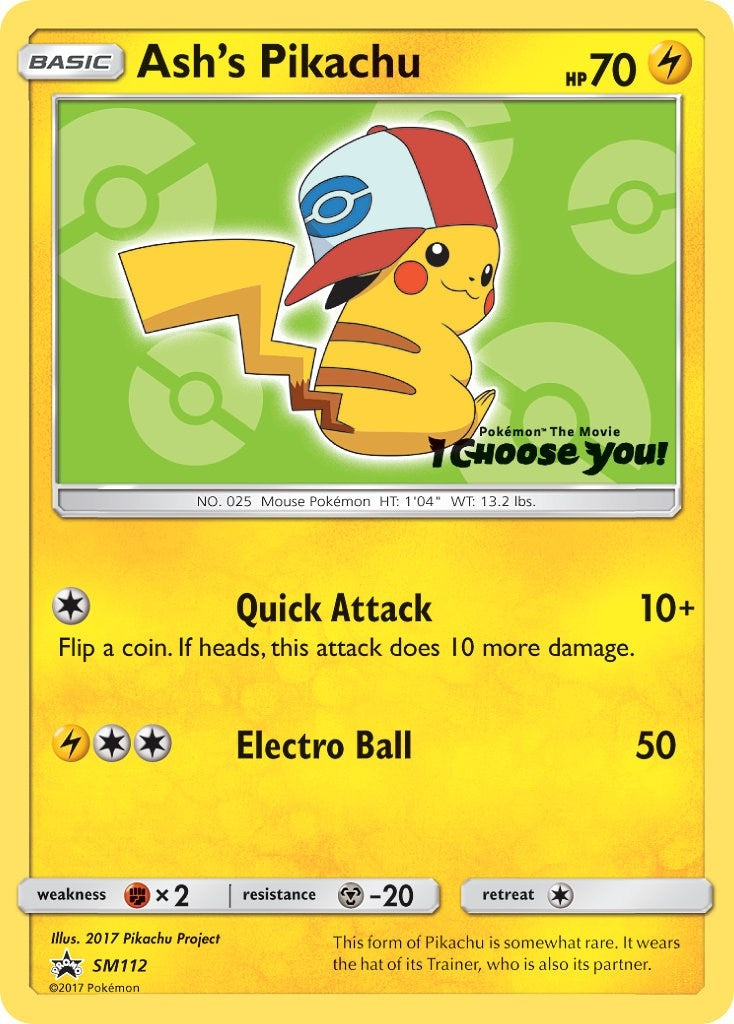 Image for Ash's Pikachu - SM112 (SM112) (SM Promos) - Pokemon