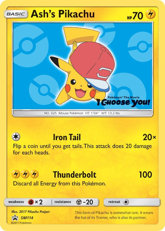 Image for Ash's Pikachu - SM114 (SM114) (SM Promos) - Pokemon