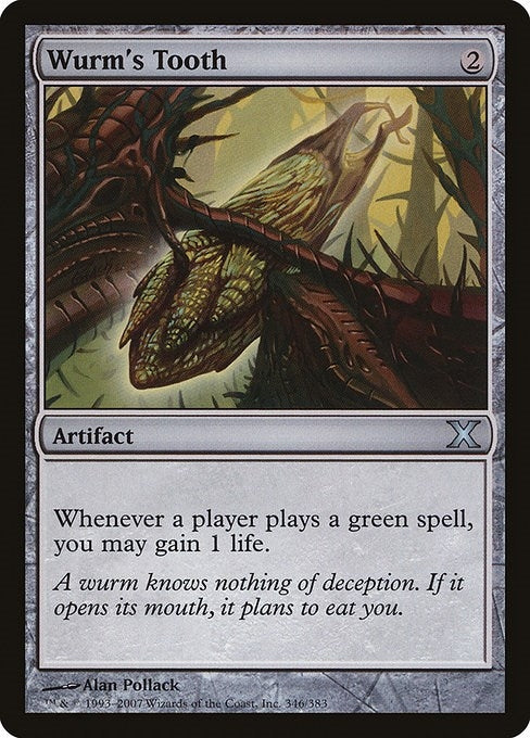 Image for Wurm's Tooth (346) (10th Edition) - Magic: The Gathering