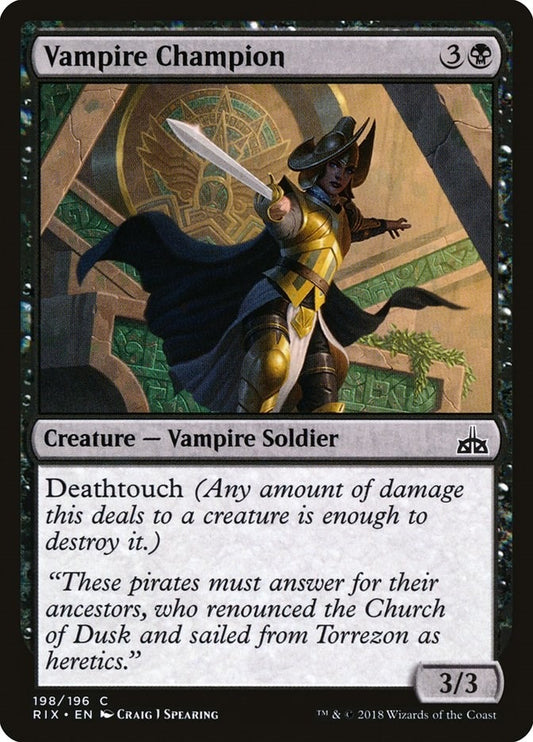 Image for Vampire Champion (198) (Rivals of Ixalan) - Magic: The Gathering