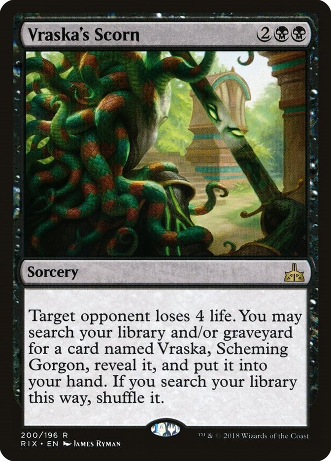 Image for Vraska's Scorn (200) (Rivals of Ixalan) - Magic: The Gathering