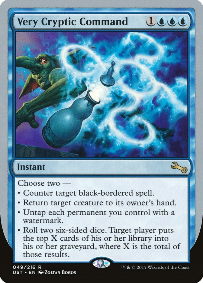 Image for Very Cryptic Command (E) (49) (Unstable) - Magic: The Gathering