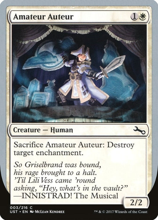 Image for Amateur Auteur (B) (3) (Unstable) - Magic: The Gathering
