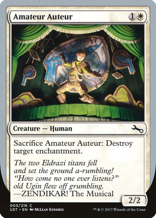 Image for Amateur Auteur (D) (3) (Unstable) - Magic: The Gathering