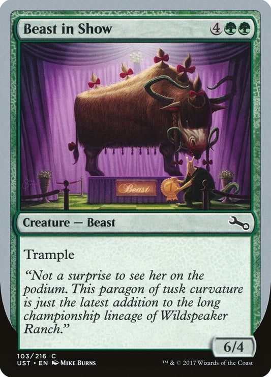 Image for Beast in Show (D) (103) (Unstable) - Magic: The Gathering