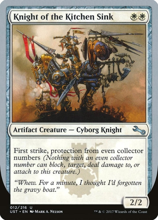 Image for Knight of the Kitchen Sink (B) (12) (Unstable) - Magic: The Gathering