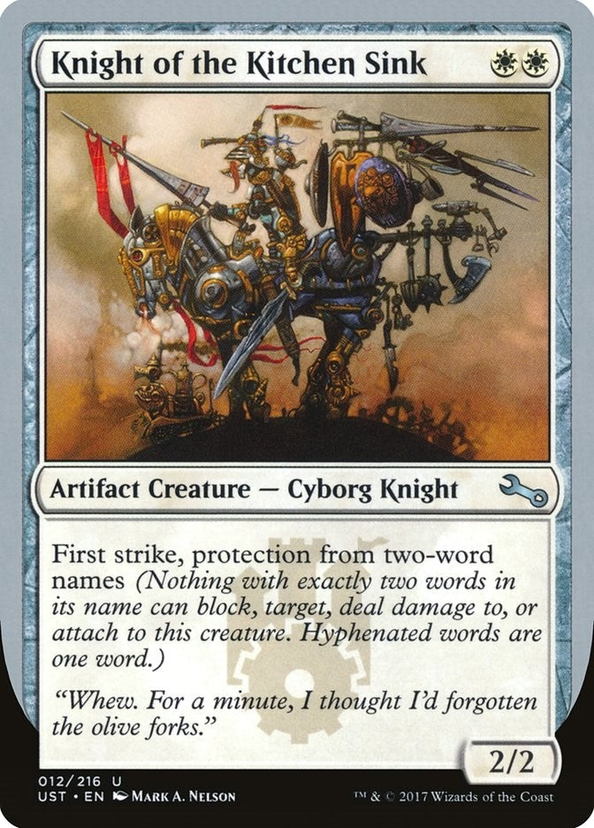 Image for Knight of the Kitchen Sink (E) (12) (Unstable) - Magic: The Gathering
