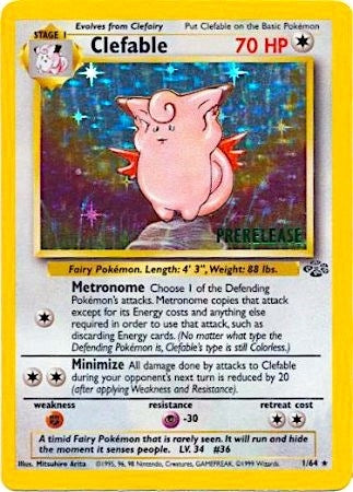 Image for Clefable (Prerelease) (01/64) (WoTC Promo) - Pokemon