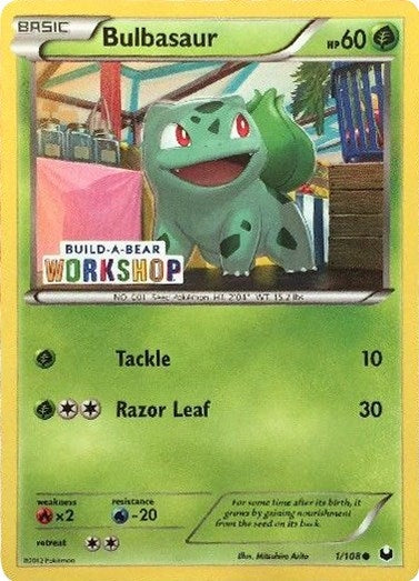 Image for Bulbasaur - 1/108 (Build-A-Bear Workshop Exclusive) (001/108) (Miscellaneous Cards & Products) - Pokemon