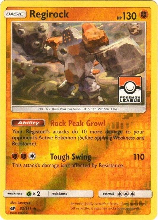 Image for Regirock - 53/111 (Pokemon League) (053/111) (League & Championship Cards) - Pokemon