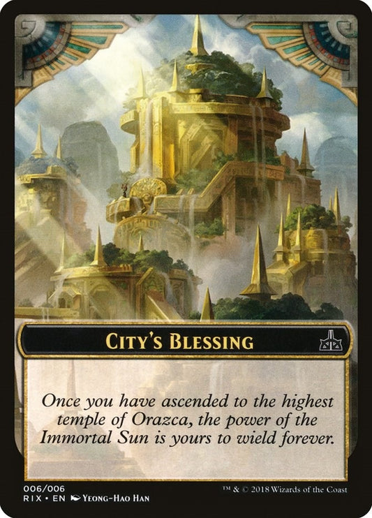 Image for City's Blessing Token (006) (6) (Rivals of Ixalan) - Magic: The Gathering