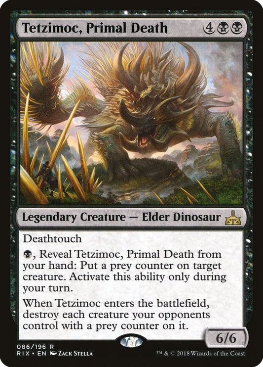 Image for Tetzimoc, Primal Death (86) (Rivals of Ixalan) - Magic: The Gathering