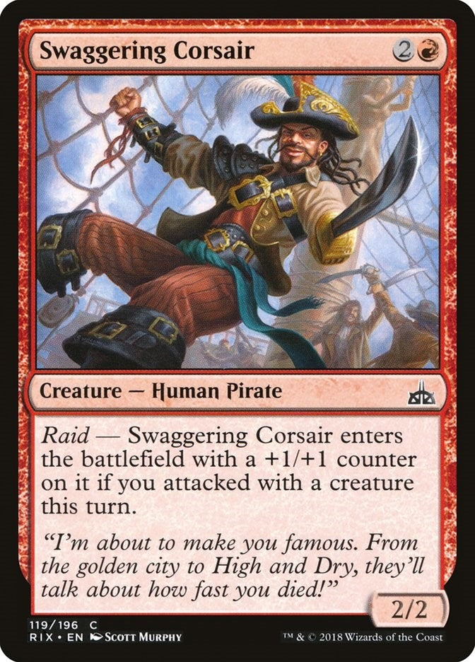 Image for Swaggering Corsair (119) (Rivals of Ixalan) - Magic: The Gathering