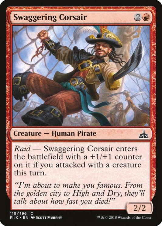 Image for Swaggering Corsair (119) (Rivals of Ixalan) - Magic: The Gathering