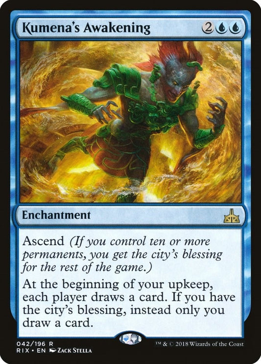 Image for Kumena's Awakening (42) (Rivals of Ixalan) - Magic: The Gathering