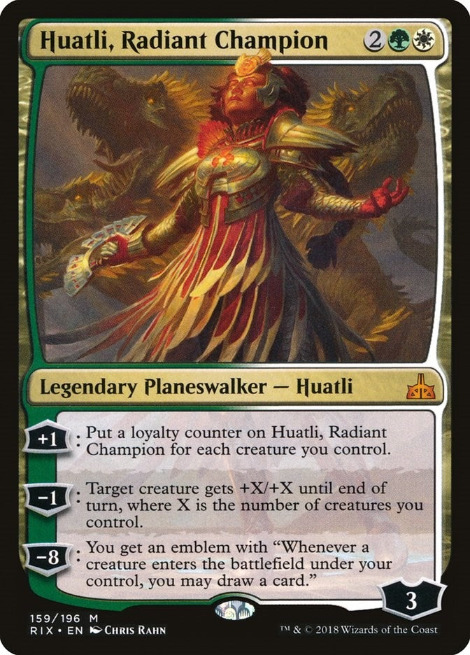 Image for Huatli, Radiant Champion (159) (Rivals of Ixalan) - Magic: The Gathering
