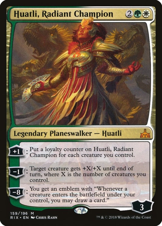 Image for Huatli, Radiant Champion (159) (Rivals of Ixalan) - Magic: The Gathering