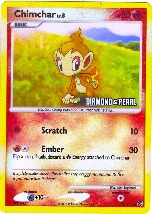 Image for Chimchar - 76/130 [Diamond & Pearl] (076/130) (Burger King Promos) - Pokemon