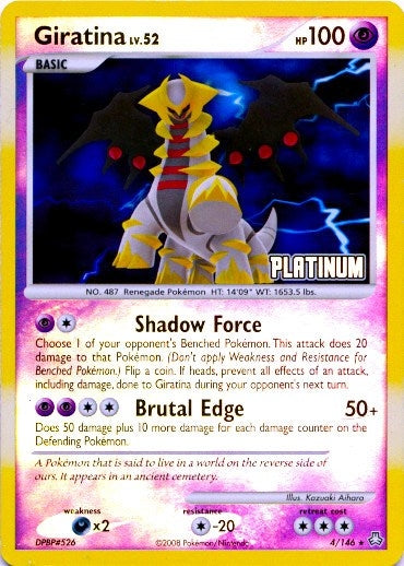 Image for Giratina - 4/146 [Platinum] (004/146) (Burger King Promos) - Pokemon