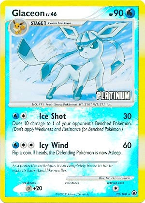 Image for Glaceon - 20/100 [Platinum] (020/100) (Burger King Promos) - Pokemon
