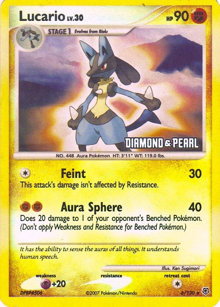 Image for Lucario - 6/130 [Diamond & Pearl] (006/130) (Burger King Promos) - Pokemon