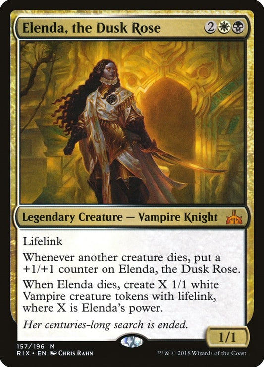 Image for Elenda, the Dusk Rose (157) (Rivals of Ixalan) - Magic: The Gathering