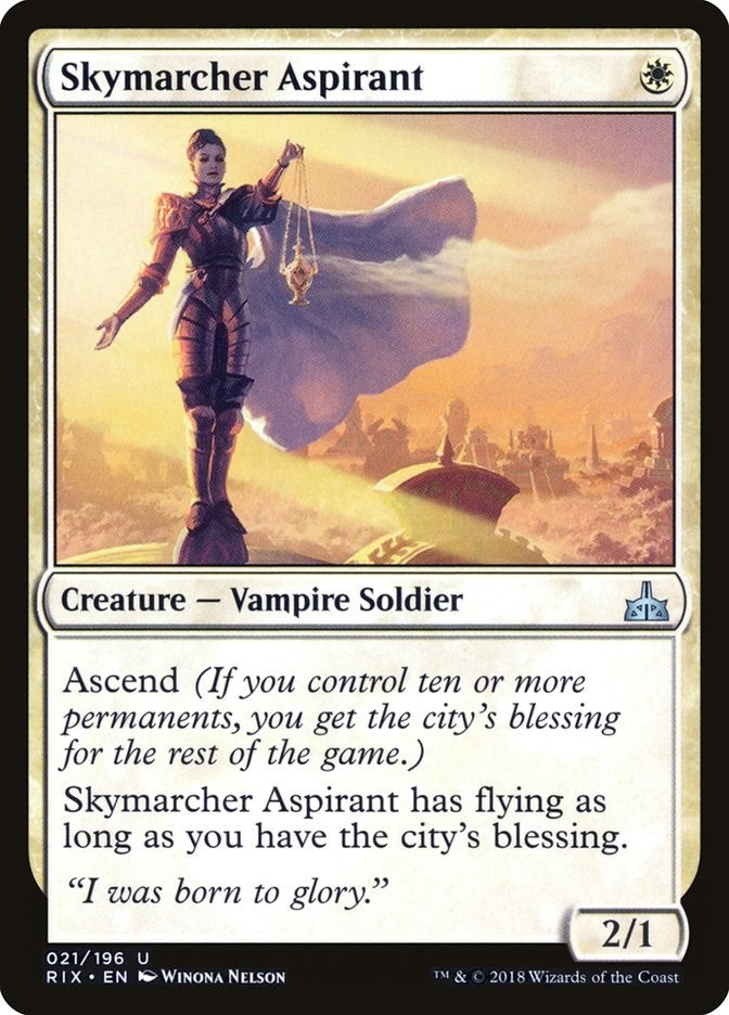 Image for Skymarcher Aspirant (21) (Rivals of Ixalan) - Magic: The Gathering