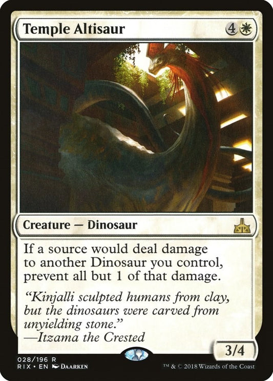 Image for Temple Altisaur (28) (Rivals of Ixalan) - Magic: The Gathering
