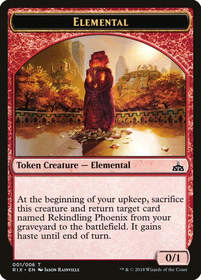 Image for Elemental Token (001) (1) (Rivals of Ixalan) - Magic: The Gathering