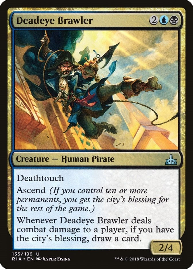 Image for Deadeye Brawler (155) (Rivals of Ixalan) - Magic: The Gathering