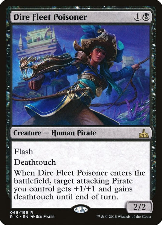 Image for Dire Fleet Poisoner (68) (Rivals of Ixalan) - Magic: The Gathering