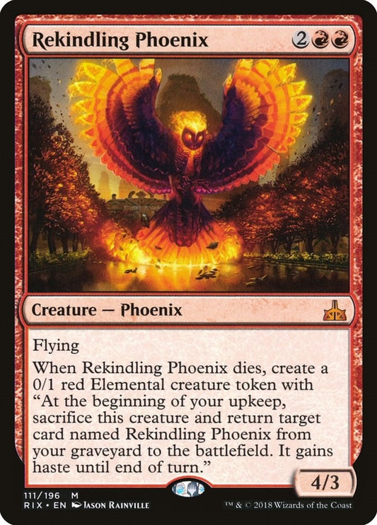 Image for Rekindling Phoenix (111) (Rivals of Ixalan) - Magic: The Gathering