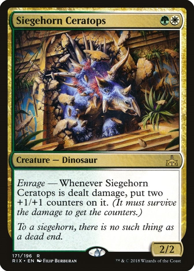 Image for Siegehorn Ceratops (171) (Rivals of Ixalan) - Magic: The Gathering