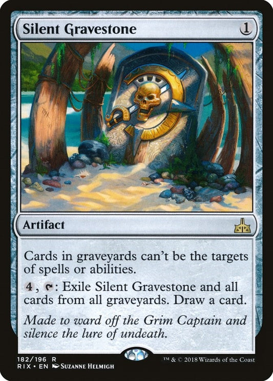 Image for Silent Gravestone (182) (Rivals of Ixalan) - Magic: The Gathering