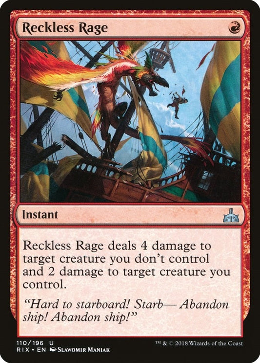 Image for Reckless Rage (110) (Rivals of Ixalan) - Magic: The Gathering