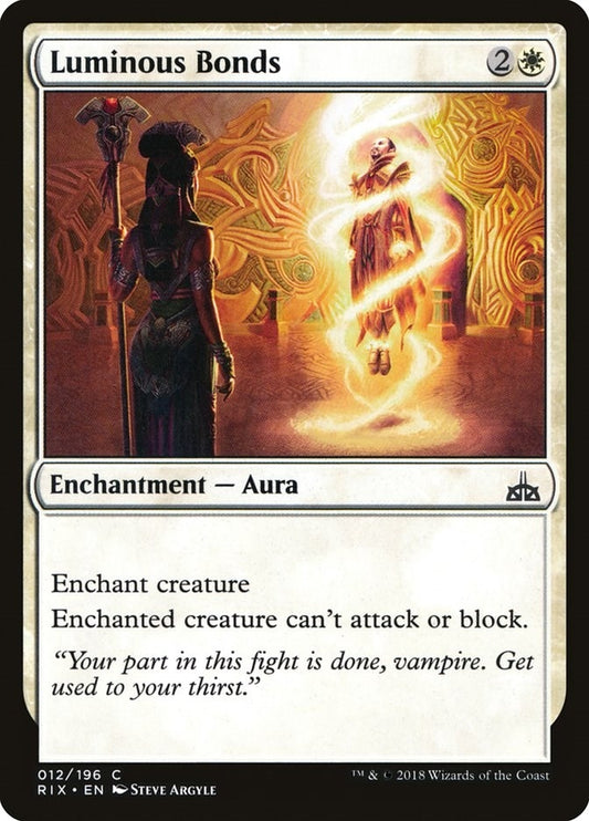 Image for Luminous Bonds (12) (Rivals of Ixalan) - Magic: The Gathering