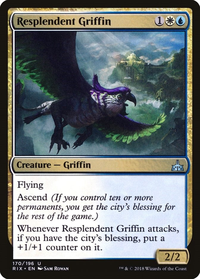 Image for Resplendent Griffin (170) (Rivals of Ixalan) - Magic: The Gathering