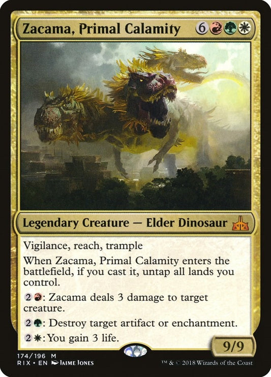 Image for Zacama, Primal Calamity (174) (Rivals of Ixalan) - Magic: The Gathering
