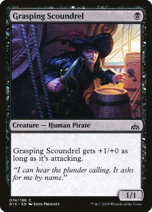 Image for Grasping Scoundrel (74) (Rivals of Ixalan) - Magic: The Gathering