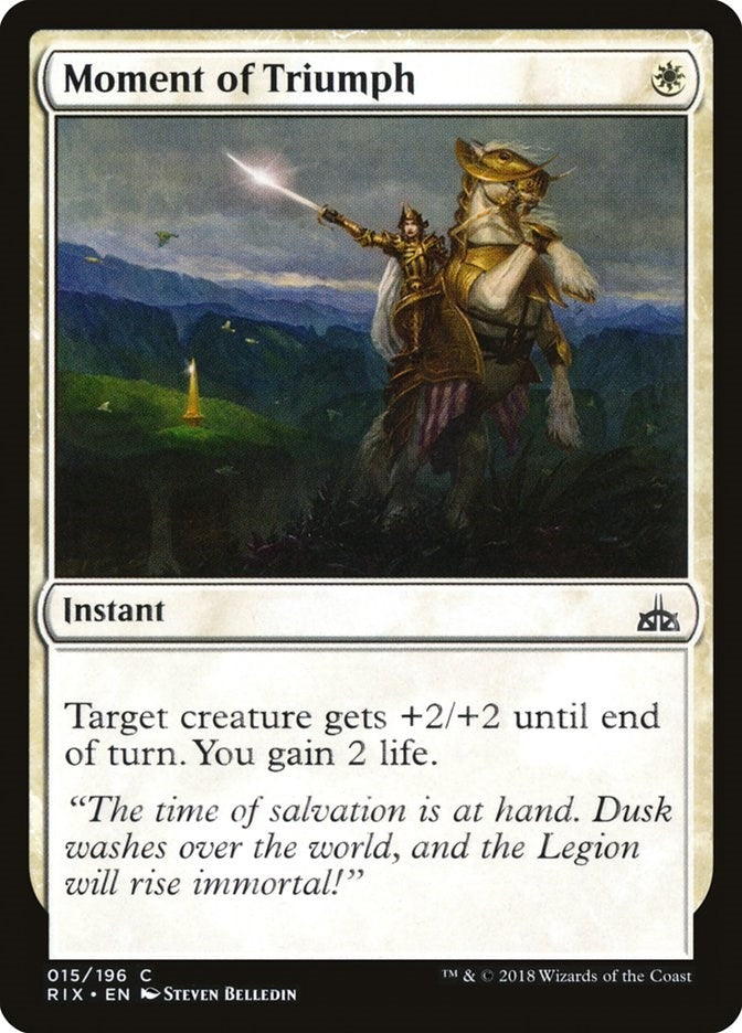 Image for Moment of Triumph (15) (Rivals of Ixalan) - Magic: The Gathering