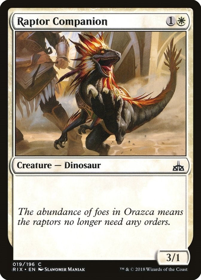 Image for Raptor Companion (19) (Rivals of Ixalan) - Magic: The Gathering