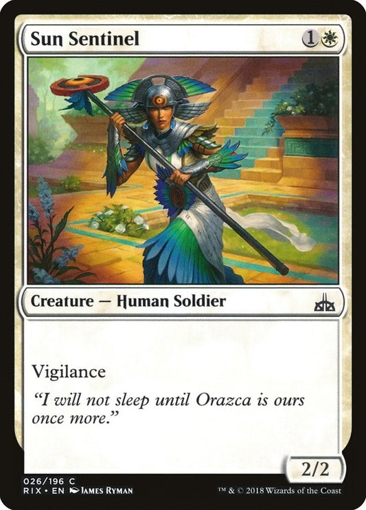 Image for Sun Sentinel (26) (Rivals of Ixalan) - Magic: The Gathering
