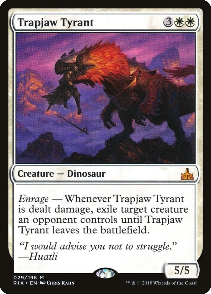 Image for Trapjaw Tyrant (29) (Rivals of Ixalan) - Magic: The Gathering