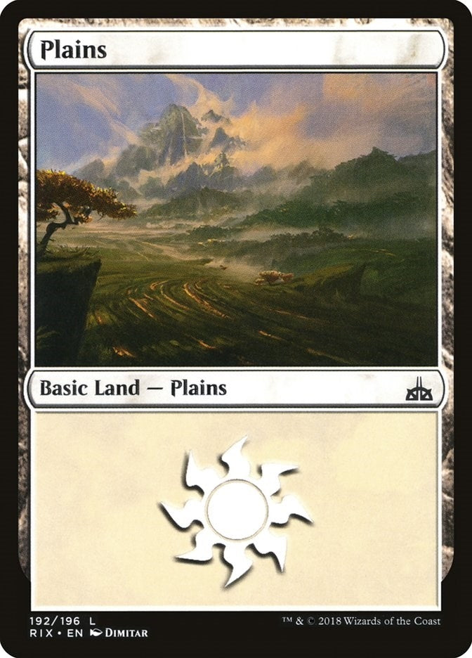 Image for Plains (192) (Rivals of Ixalan) - Magic: The Gathering